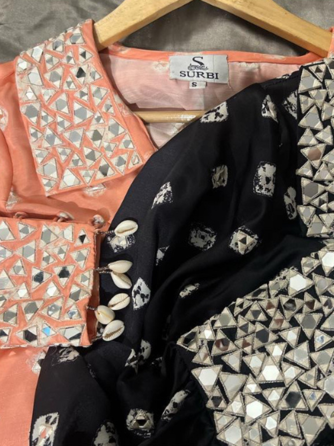 Printed Shirt And Drape Skirt Set