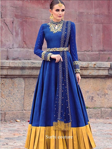 Hand Embroidered Anarkali