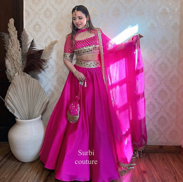 Hand Embroidered Lehenga