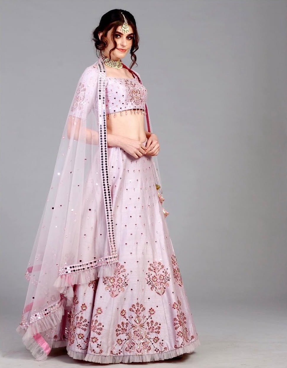 Hand Embroidered Lehenga