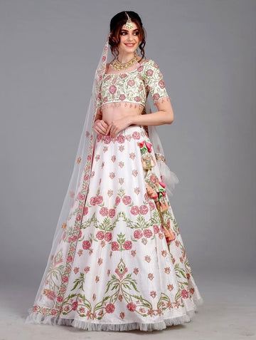 Hand Embroidered Lehenga