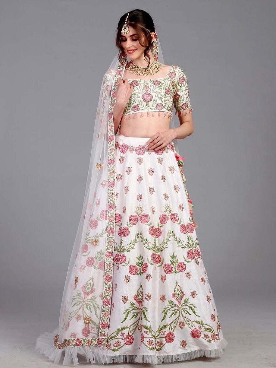 Hand Embroidered Lehenga
