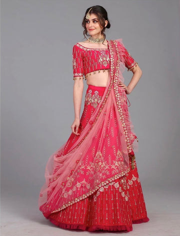 Hand Embroidered Lehenga